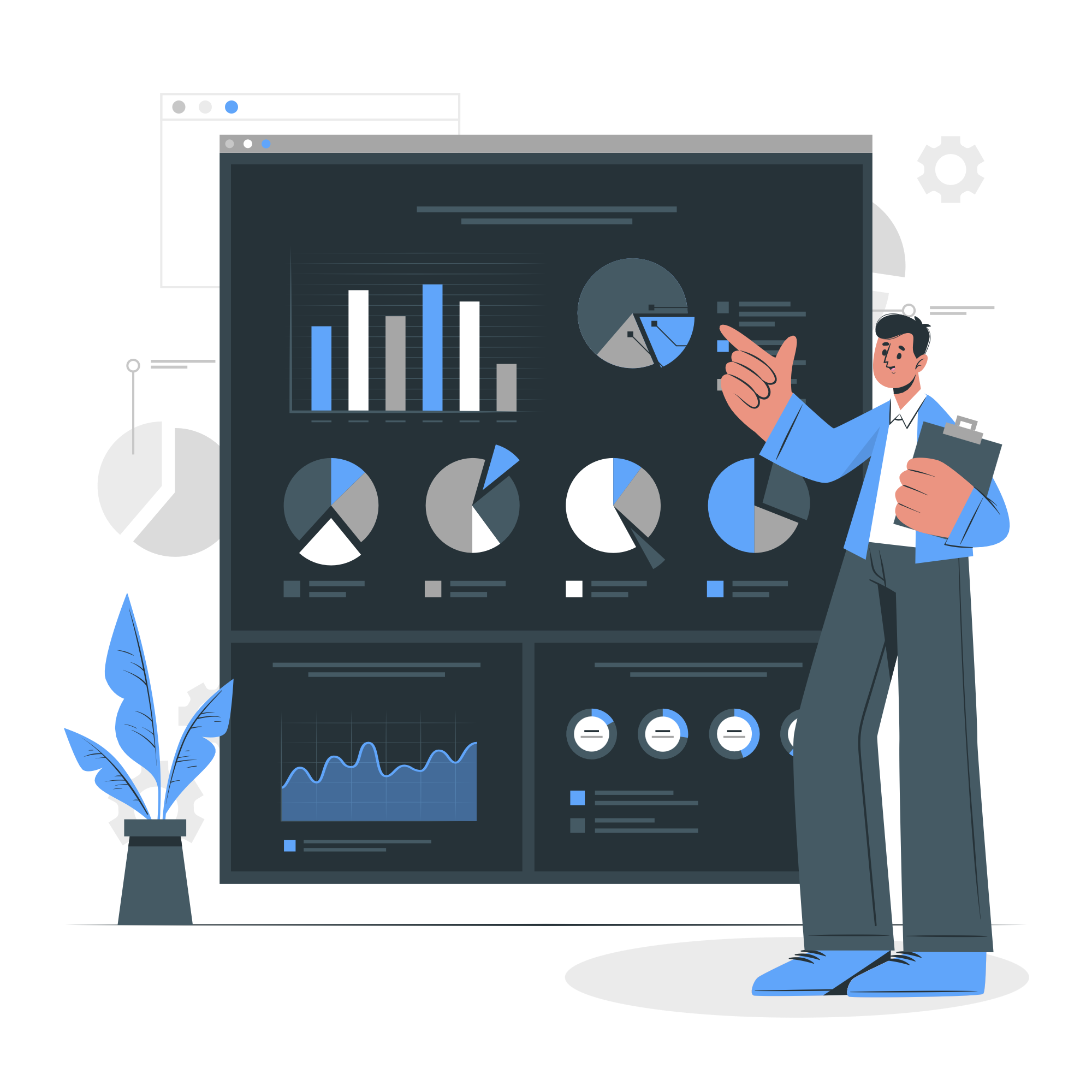 AI-Powered Dashboards Illustration