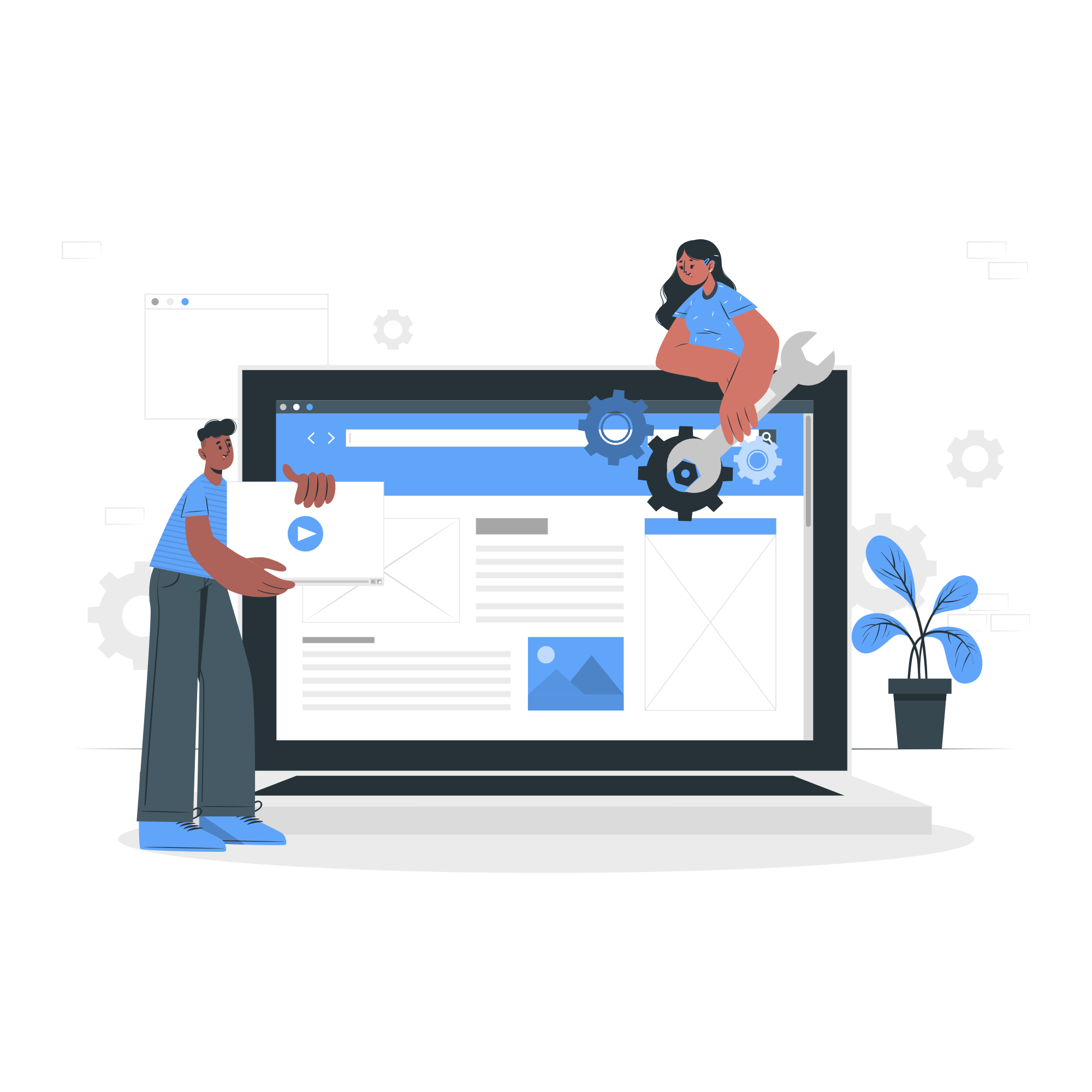 Web Development Services Illustration